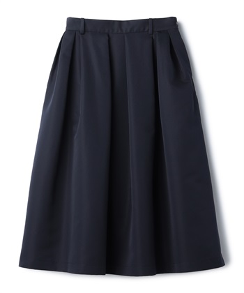 ポリエステルタフタフレアスカート(ネイビー-9号)