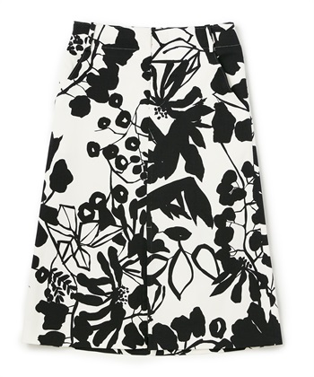 49AV JUNKO SHIMADA ボタニカルアートピケ台形スカート_variationthumb_1