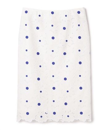 【TIME SALE】フラワーレースタイトスカート(オフホワイト-9号)