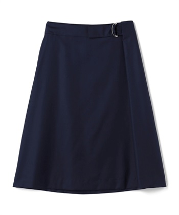 ウールフレアスカート(ネイビー-9号)