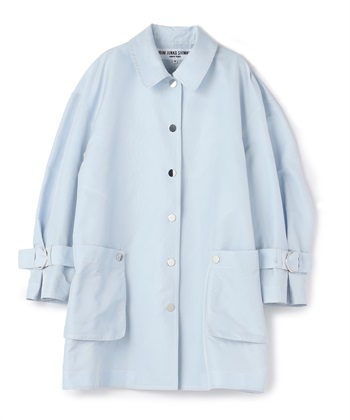ポケットつきメタルボタンコート(サックス-9号)