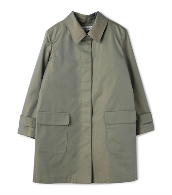 ギャバジンステンカラーコート(カーキ-9号)