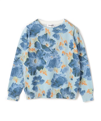 フラワーニットプルオーバー(ネイビー-9号)