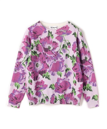 フラワーニットプルオーバー(ラベンダー-9号)