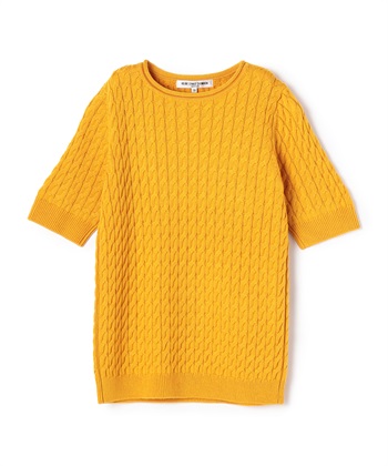 【TIME SALE】編地ウールニットプルオーバー(オレンジ-9号)