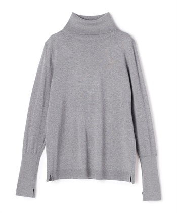 ハイネックウールニットプルオーバー(グレー-9号)