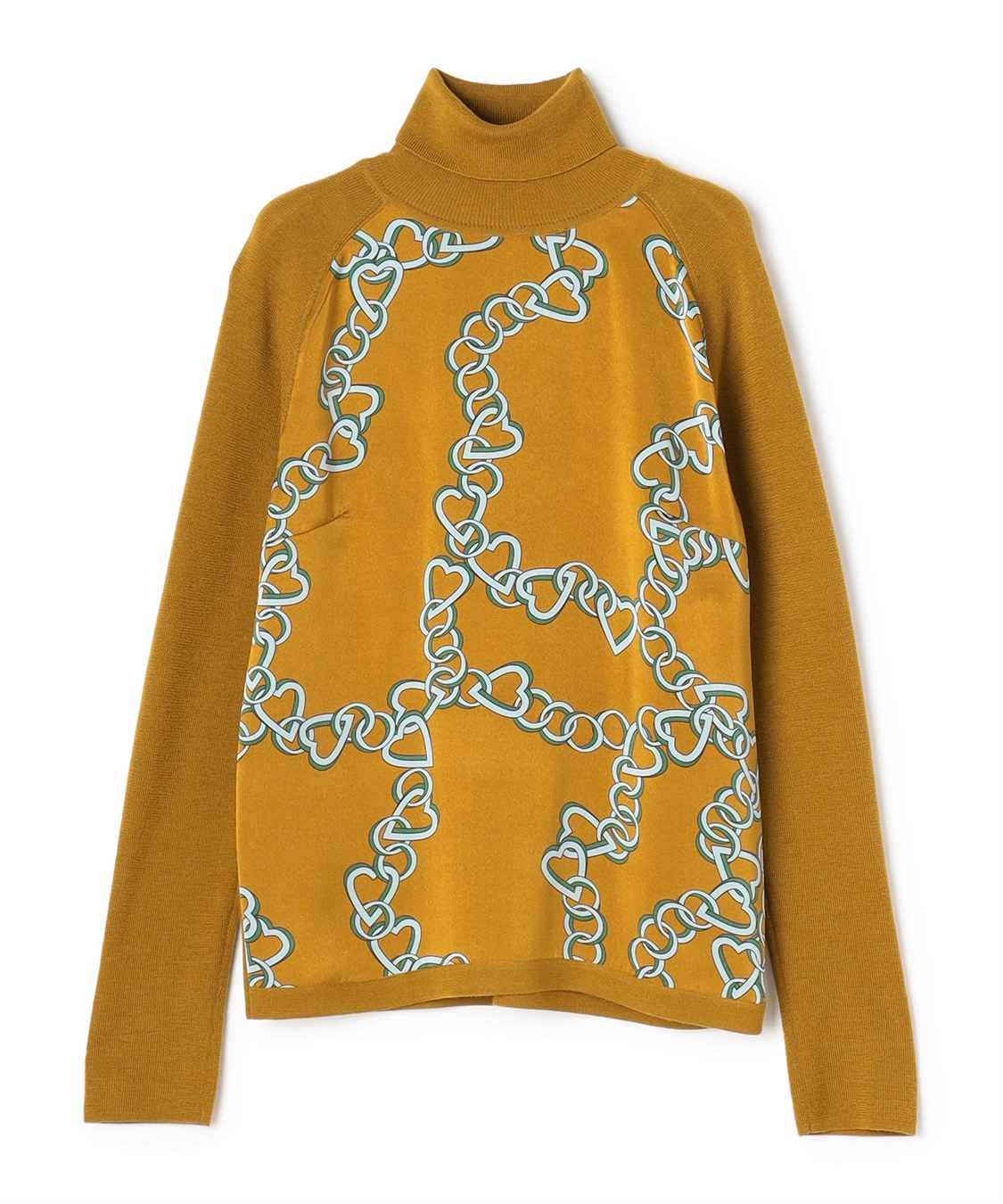 ハートチェーン切替ハイネックプルオーバー 49AV JUNKO SHIMADA