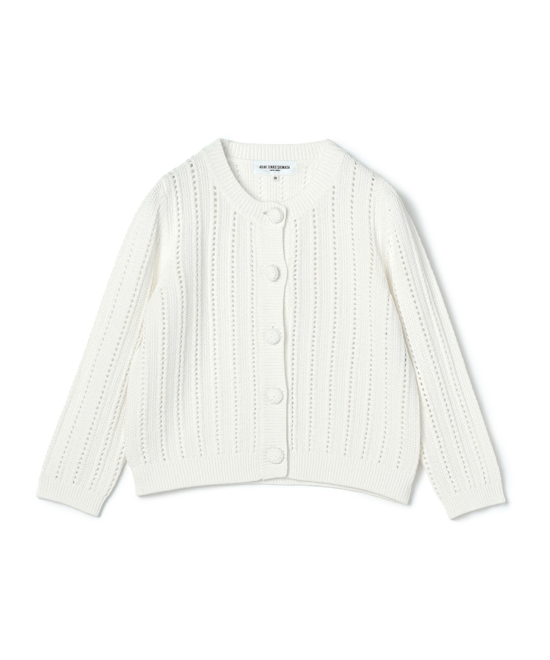 49AV JUNKO SHIMADA 【TIME SALE】ミドルゲージコットンカーディガン_variation_1