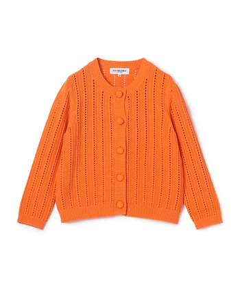 【CHRISTMAS SALE】ミドルゲージコットンカーディガン(オレンジ-9号)