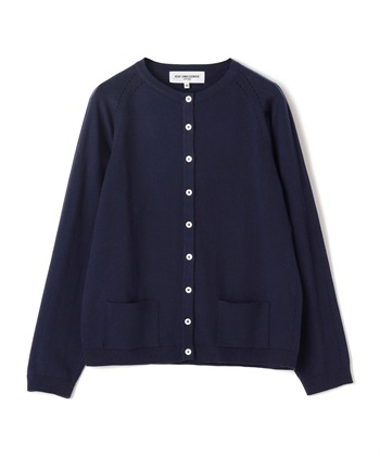 【WEB限定】イタリーコットンニットカーディガン(ネイビー-9号)