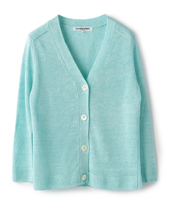 リネンニットカーディガン(ブルー-9号)