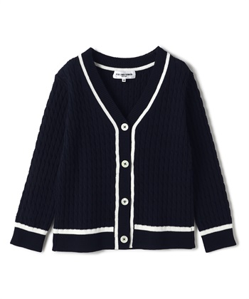 【CHRISTMAS SALE】ケーブルニットカーディガン(ネイビー-9号)
