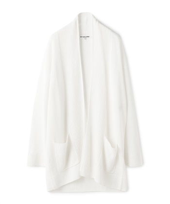 【CHRISTMAS SALE】リネンニットロングカーディガン(ホワイト-9号)