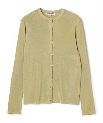 ラメニットカーディガン(ゴールド-9号)