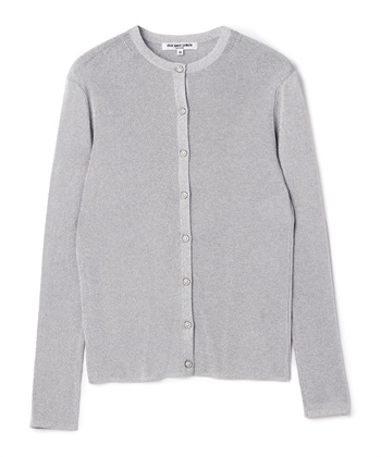 ラメニットカーディガン(シルバー-9号)