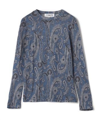 エスニック柄トップス(ブルー-9号)