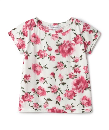 ローズ柄プリントカットソー(オフホワイト-9号)