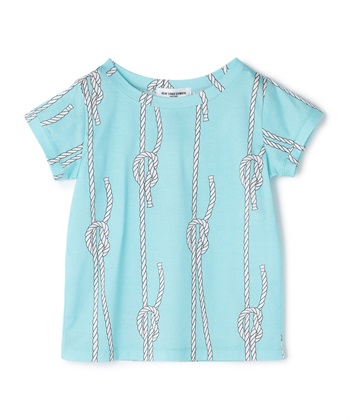 ロープ柄半袖プルオーバー(ブルー-9号)