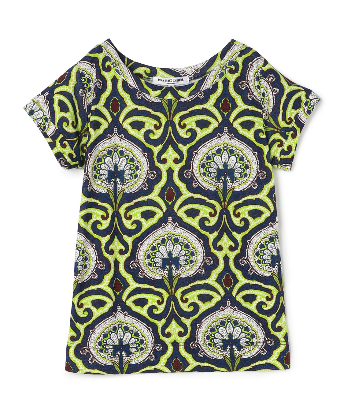 49AV JUNKO SHIMADA オリエンタル柄半袖プルオーバーブラウス_variation_2