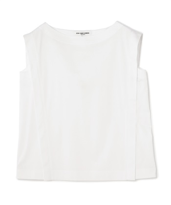 【TIME SALE】コットンノースリーブカットソー(オフホワイト-9号)