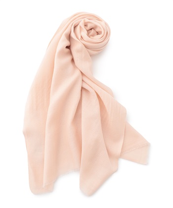 無地ストール(サーモンピンク-フリー)