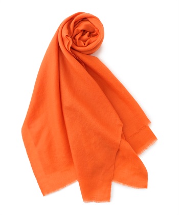 無地ストール(オレンジ-フリー)