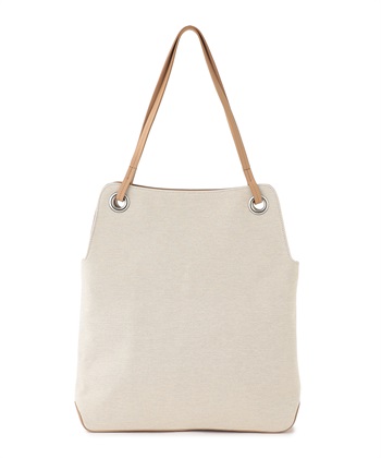 異素材ミックスショルダーバッグ(ベージュ-フリー)