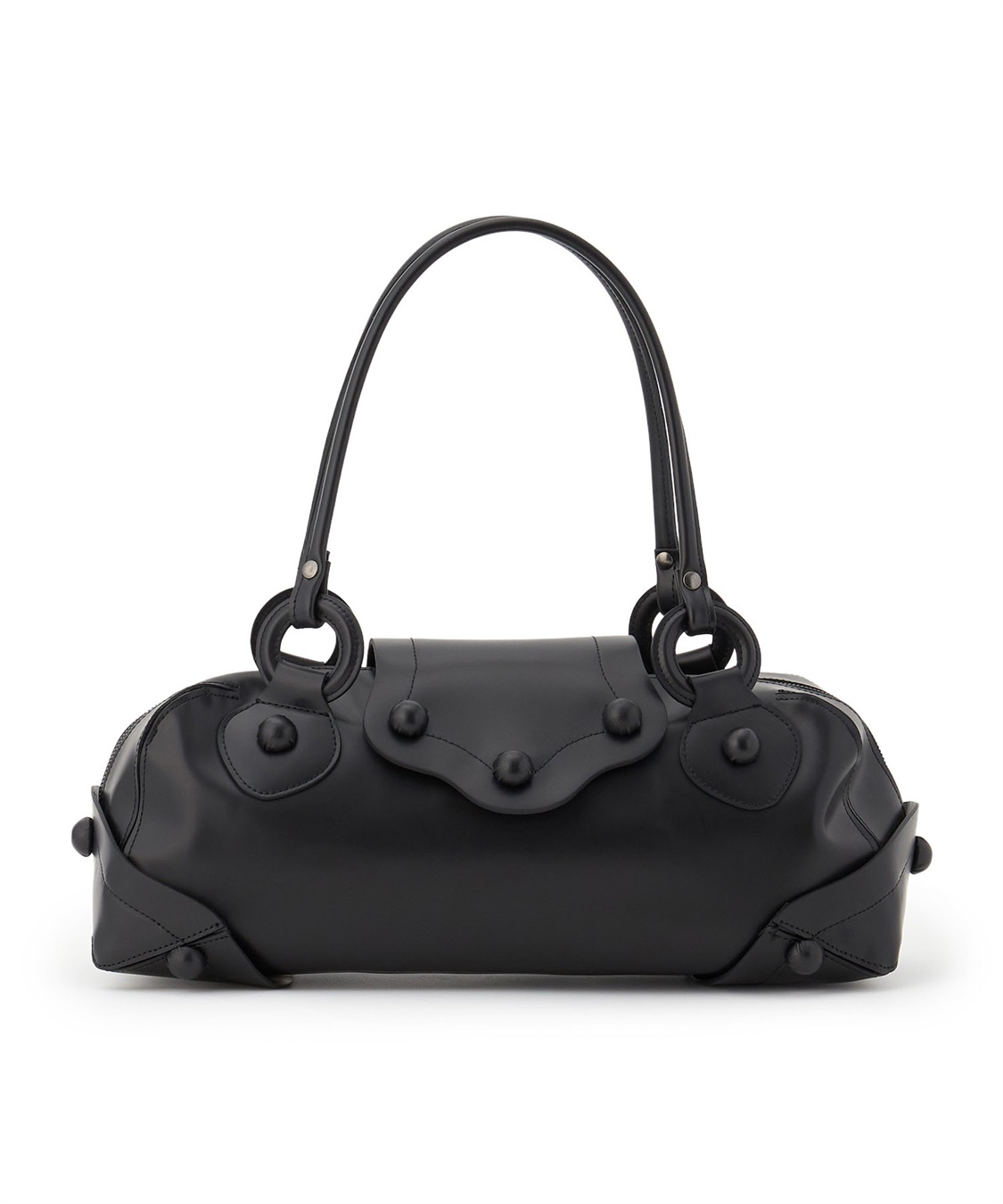 49AV JUNKO SHIMADA 横長シルエットフラップハンドバッグ_variation_1