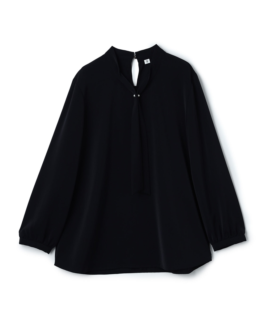 CROSS FUNCTION 《シワになりにくい・洗える》正解 シルキーサテンボウタイブラウス【CF/クロスファンクション】_variation_4