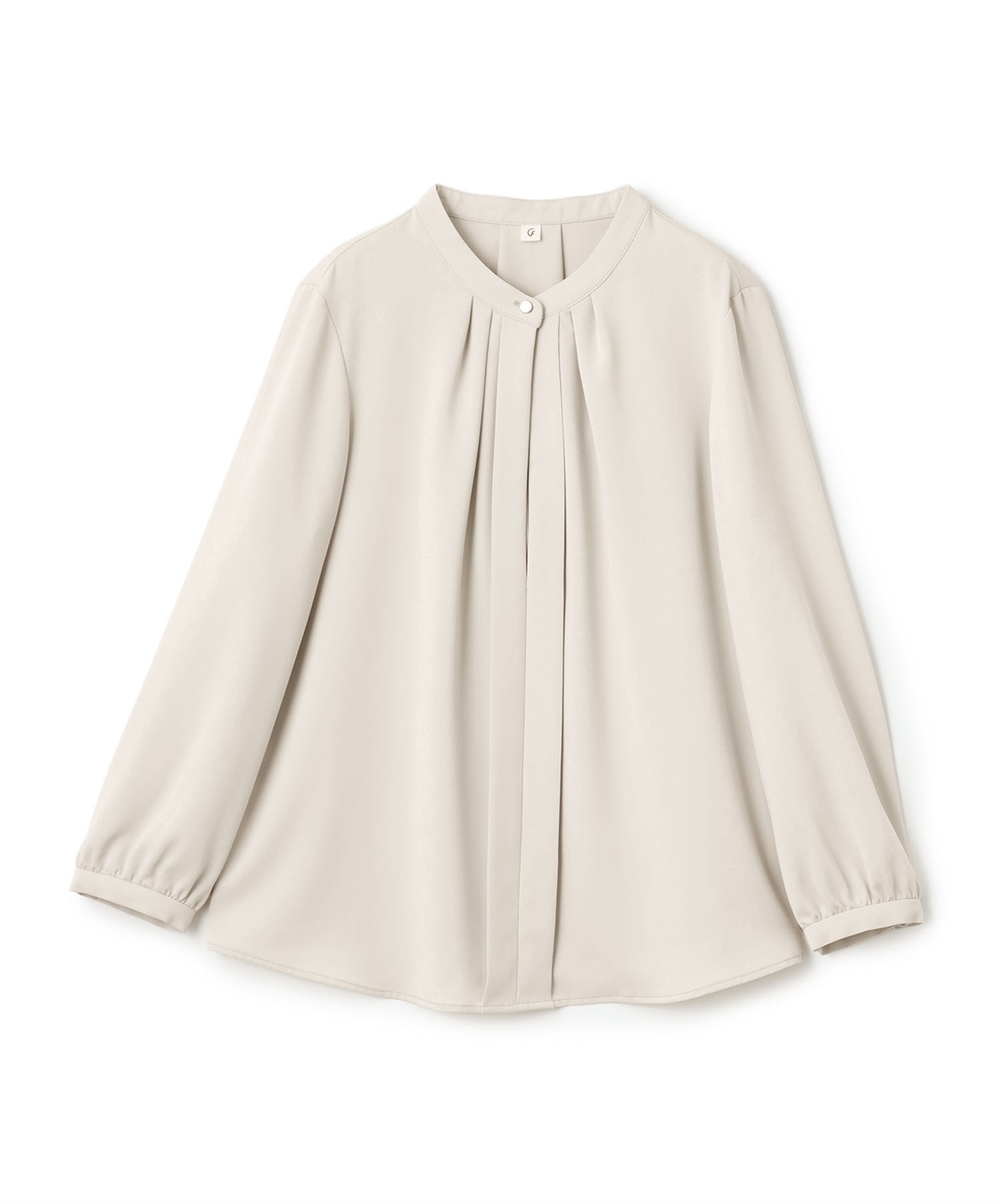 CROSS FUNCTION 《シワになりにくい・洗える》正解 シルキーサテン2wayタックブラウス【CF/クロスファンクション】_variation_1