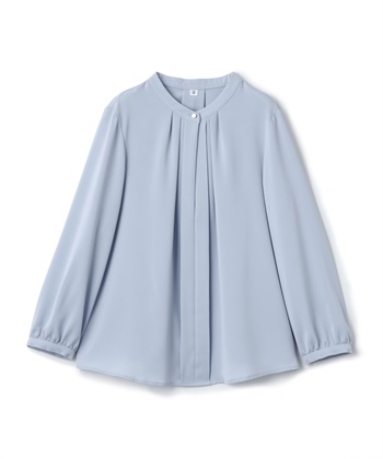 CROSS FUNCTION 《シワになりにくい・洗える》正解 シルキーサテン2wayタックブラウス【CF/クロスファンクション】_variationthumb_3