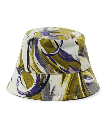 総柄プリントバケットハット(マスタード-フリー)