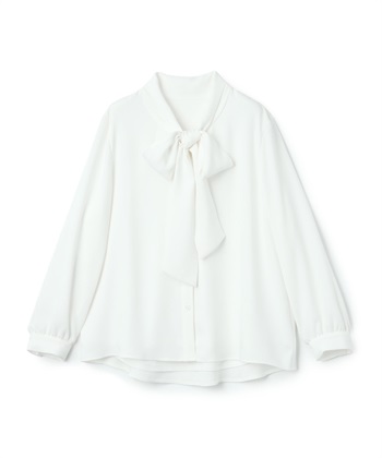 CROSS FUNCTION 《洗える》正解 リボンボウタイブラウス【CF/クロスファンクション】_variationthumb_2