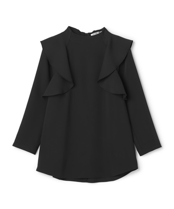 フリル使いブラウス(ブラック-9号)