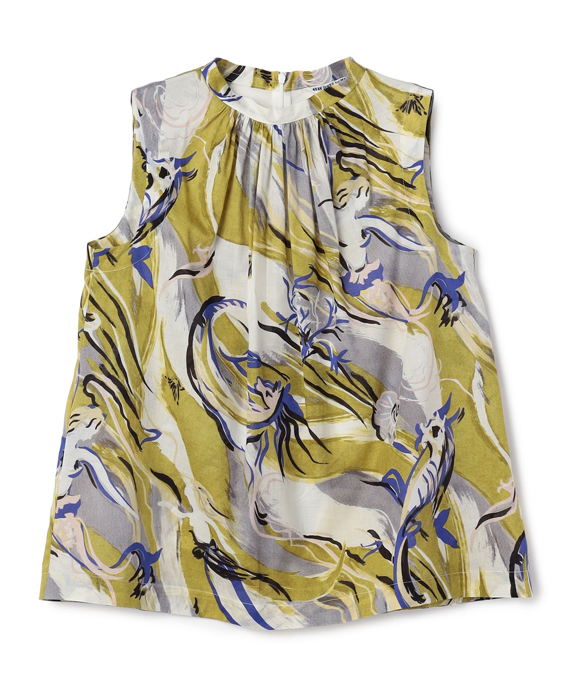 49AV JUNKO SHIMADA マーメイドプリントノースリーブブラウス_variation_1