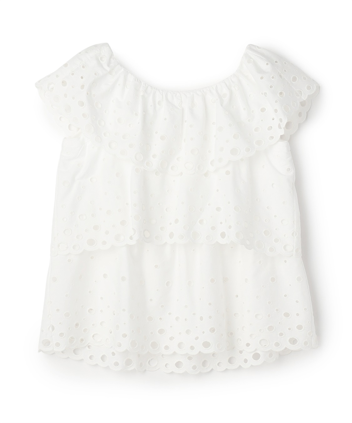 49AV JUNKO SHIMADA カットワークレースノースリーブブラウス_main