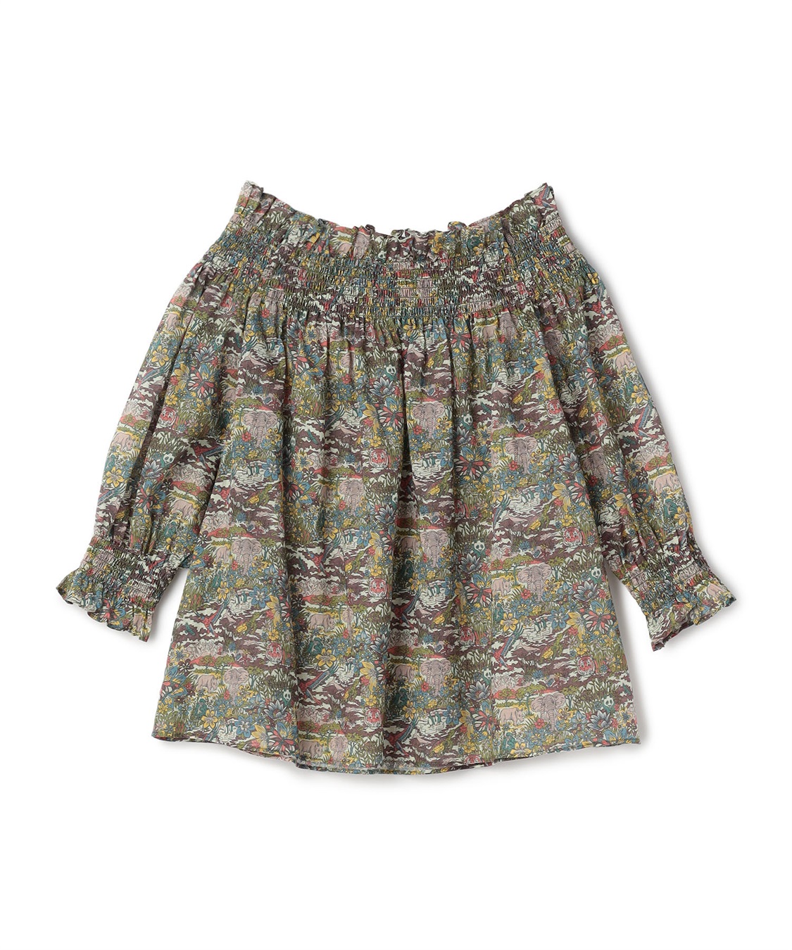 49AV JUNKO SHIMADA リバティ柄キャンディ袖ブラウス_variation_1