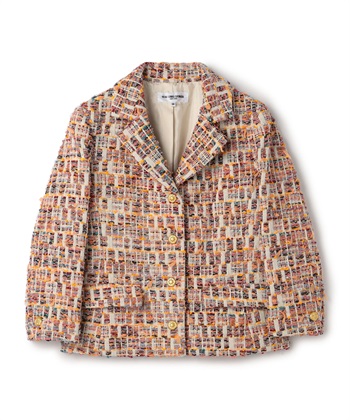 ツイードジャケット(オレンジ-9号)
