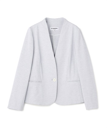 新品未使用　大きめ　23区　ノーカラージャケット　ホック留め　46 3XL 新品未使用 大きめ 23区 ノーカラージャケット ホック留め 46