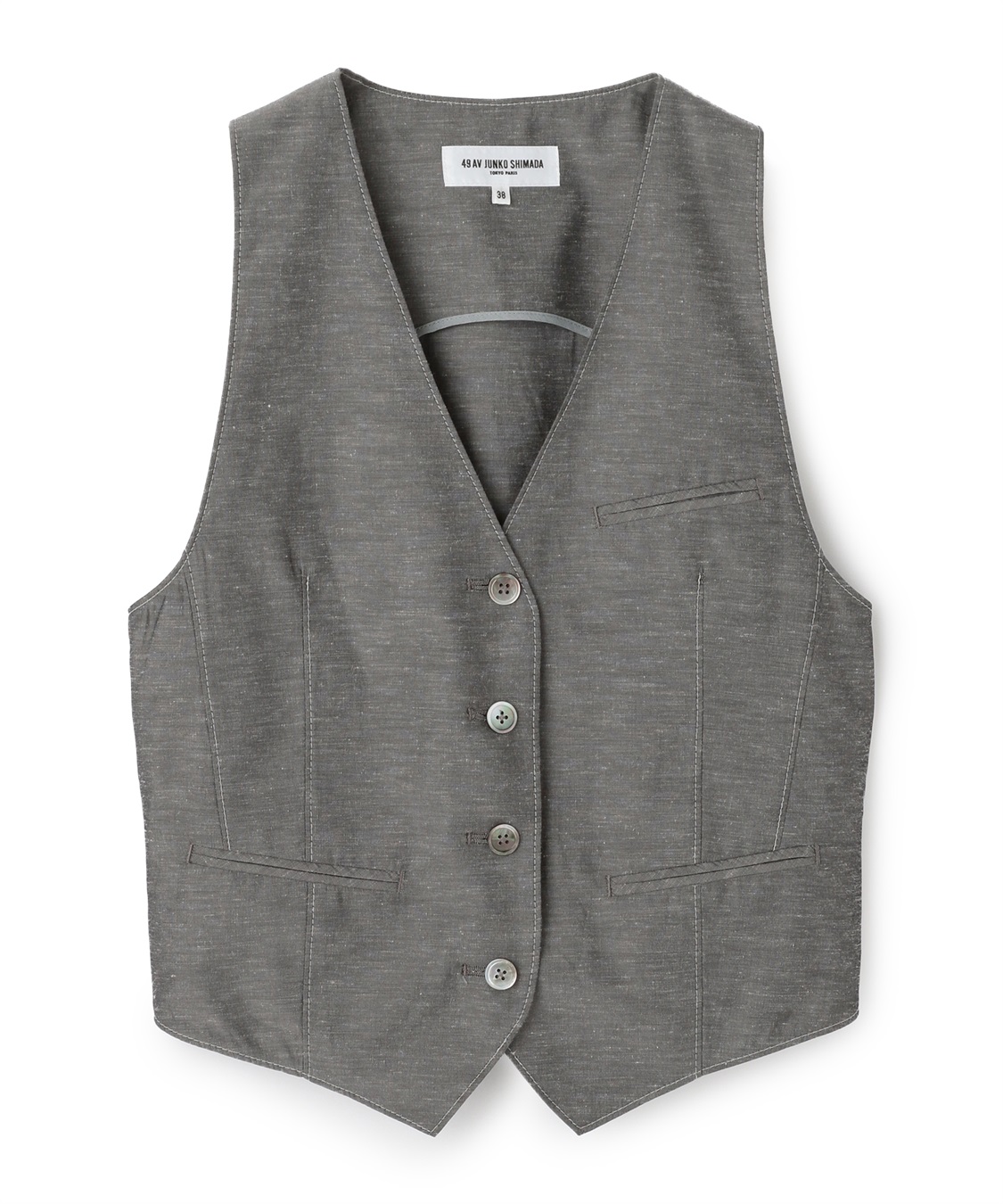 麻混ジレ 49AV JUNKO SHIMADA｜クロスプラス公式通販サイト