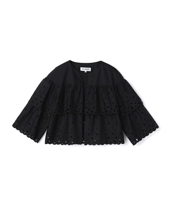 ☆49AV.junko shimada☆美品☆プードル☆ノーカラー☆ジャケット