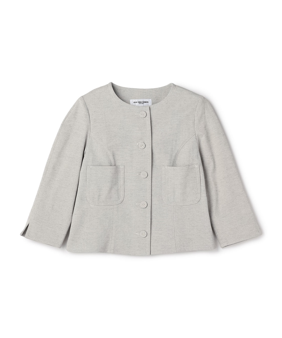 49AV．ジュンコシマダ・ノーカラーシープレザージャケット