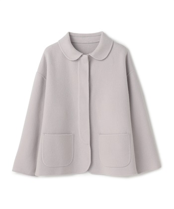 丸衿ウールジャケット(グレージュ-9号)