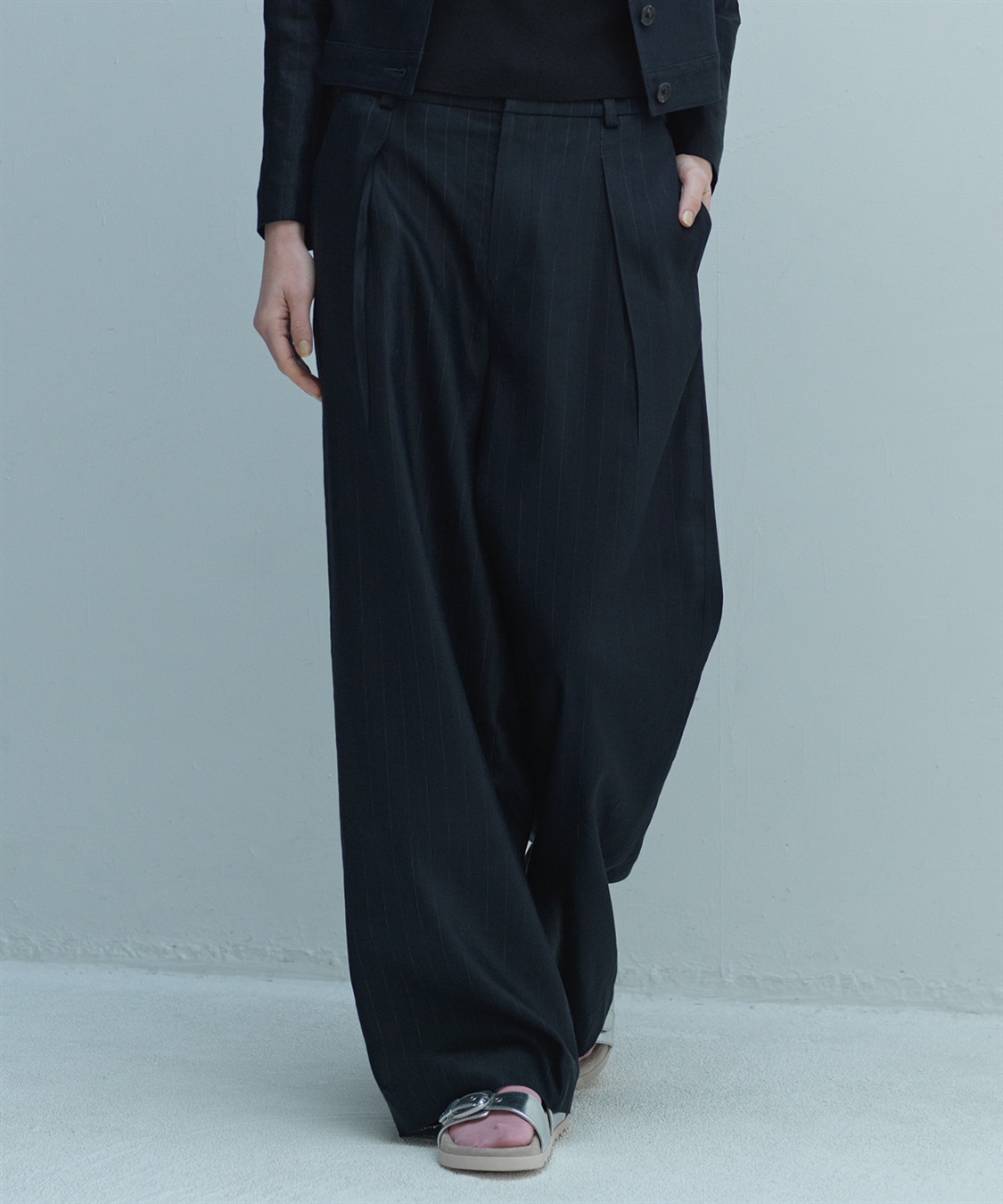 49AV JUNKO SHIMADA 【TIME SALE】NALYAワイドタックパンツ_main