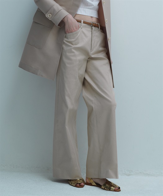 ライトストレッチベルトつきワイドパンツ 49AV.junko shimada