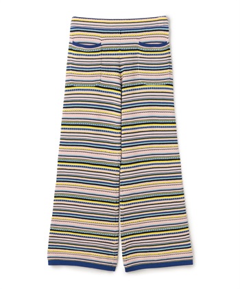 ファンシーボーダーニットパンツ(ネイビー-9号)