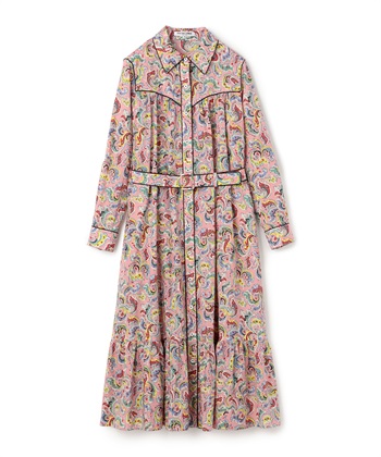 ペイズリープリントワンピース 49AV JUNKO SHIMADA｜クロス