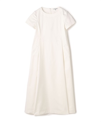 Aライン半袖ワンピース(オフホワイト-9号)