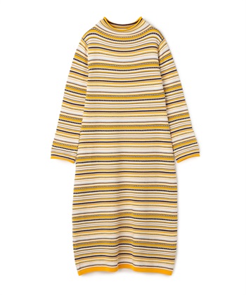 ファンシーボーダーワンピース(オレンジ-9号)