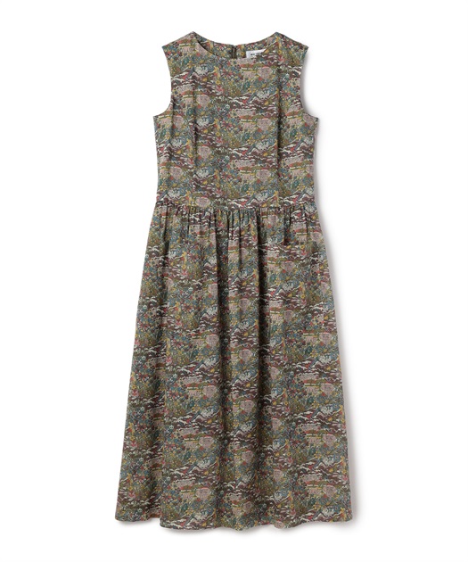 オリエンタル柄ノースリーブワンピース 49AV JUNKO SHIMADA｜クロス